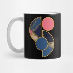 Bright vibrant modern earth tones colors unique original contemporary art 378 Abstract Mug